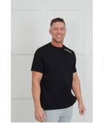 Load image into Gallery viewer, Butter Tee Black Shoulder Logo