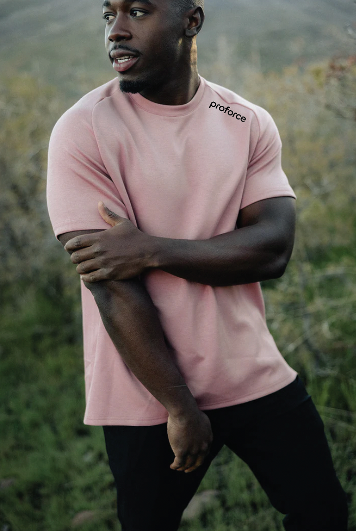 Butter Tee shoulder logo Mauve