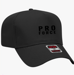 Load image into Gallery viewer, otto cap black on black ProForce stacked words hat
