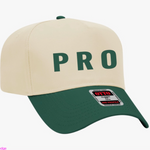 Load image into Gallery viewer, otto hat green and cream &quot;PRO&quot;
